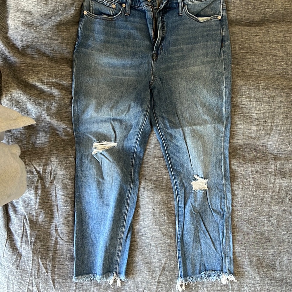 Madewell distressed perfect vintage denim